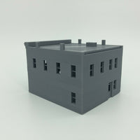 20th Century City BLOCK TOWN SHOP 2 Story Building - N Scale 1:160 - 3D Model