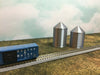 (2) GRAIN SILO SET - Z Scale 1:220 - No Assembly Required - FARM Cluster