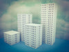 20 Floor OFFICE city LUXURY APARTMENT Building - Z Scale 1:220 - Fully Assembled