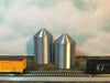 (2) GRAIN SILO SET - HO Scale 1:87 - No Assembly Required - FARM or Industry