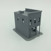 20th Century Town City CORNER MARKET Building - Z Scale 1:220 - 3D Printed Model