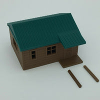 "The Outdoor Series" - Cabin #1 - Camping - Modeled in Color - HO Scale 1:87