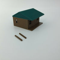"The Outdoor Series" - Cabin #5 - Camping - Modeled in Color - Z Scale 1:220  3D