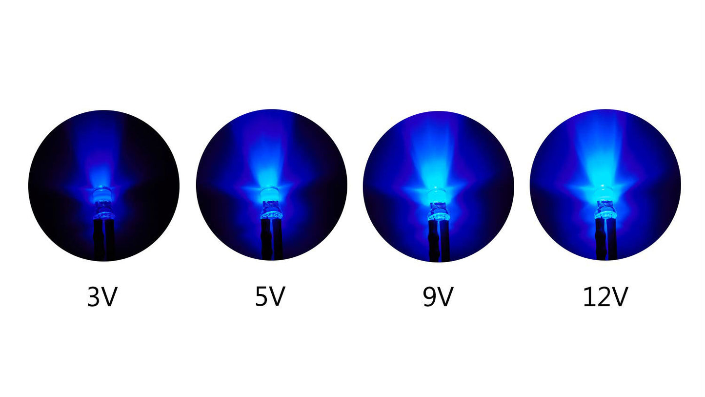 Pre-Wired Hobby LEDs ~ 3-12 Volt DC ~ Clear Lens LED ~ Choose Color and Size