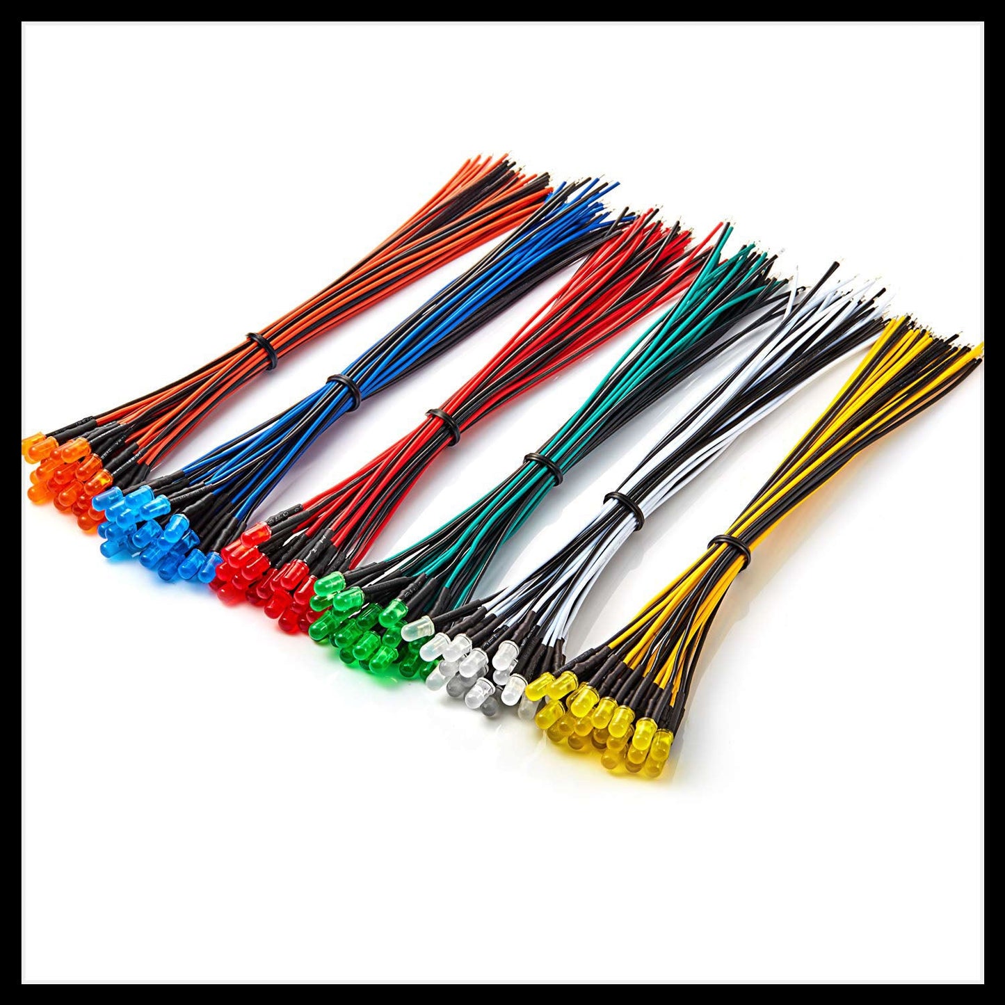 Blinking or Flashing Pre-Wired Hobby LEDs ~ 3-12 Volt DC ~ Diffused LED
