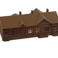Historic Country TRAIN STATION - N Scale 1:160 - No Assembly Required!