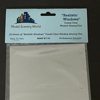 Realistic Windows Clear Window Film Glazing - NO Curl - Easy Install