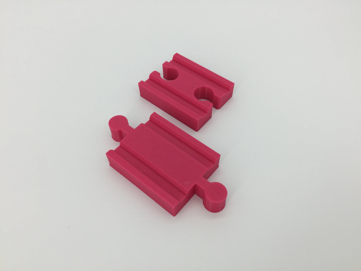 (2) Pack of Wood Track Adapters - Double Male & Double Female