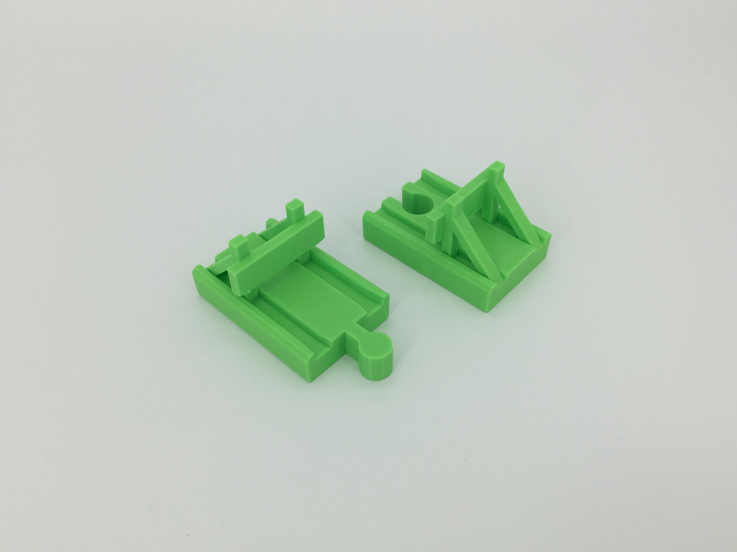 (2) Pack of Wooden Track Buffer Yard Bumpers for End of Track - Choose Color