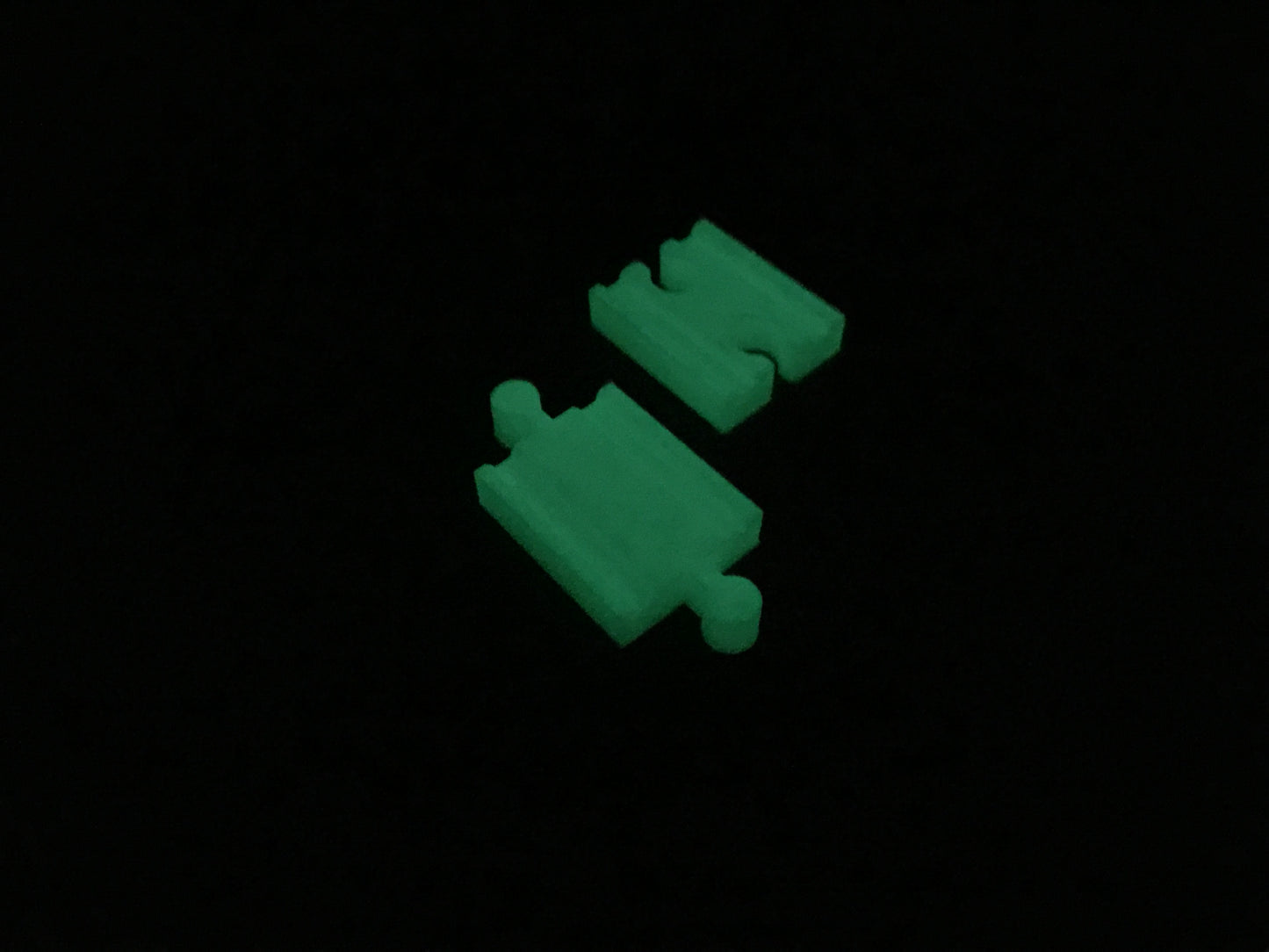 (2) Pack of Wood Track Adapters - Double Male & Double Female