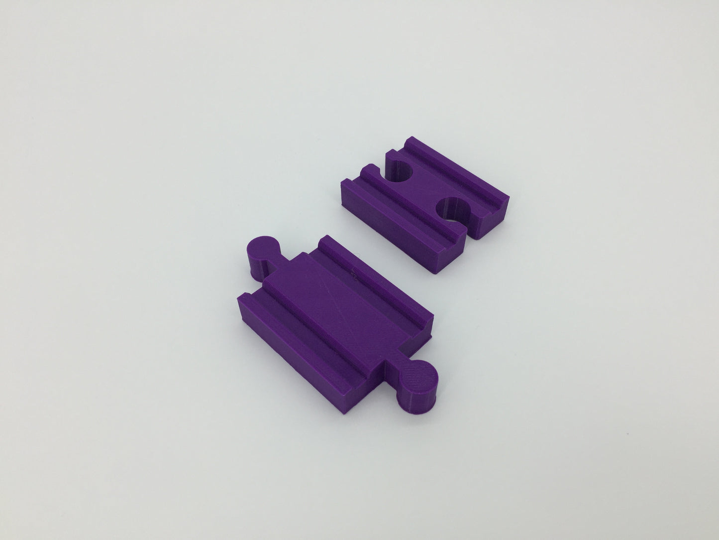 (2) Pack of Wood Track Adapters - Double Male & Double Female