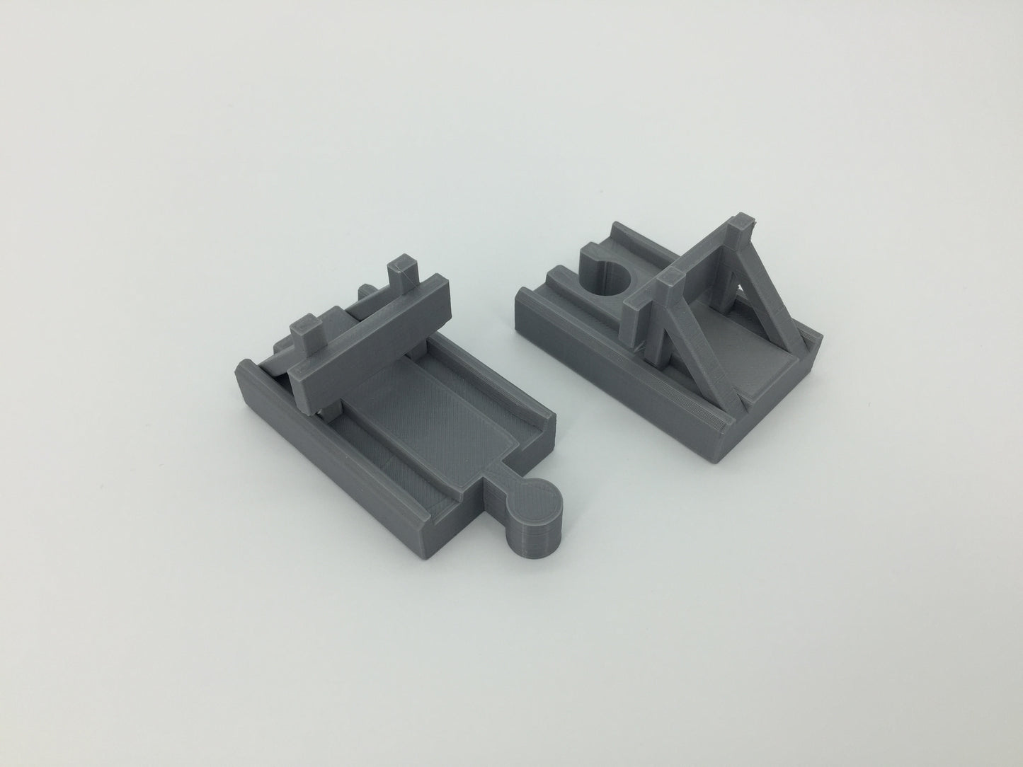 (2) Pack of Wooden Track Buffer Yard Bumpers for End of Track - Choose Color