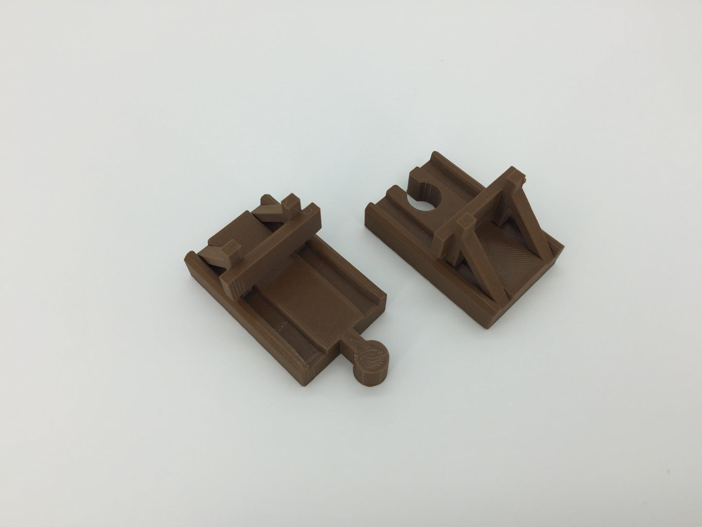 (2) Pack of Wooden Track Buffer Yard Bumpers for End of Track - Choose Color