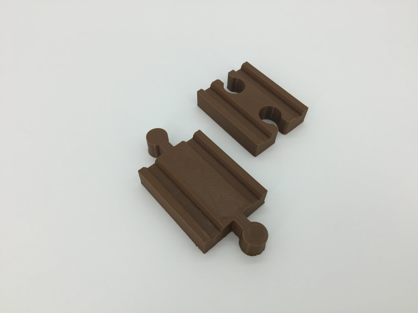 (2) Pack of Wood Track Adapters - Double Male & Double Female