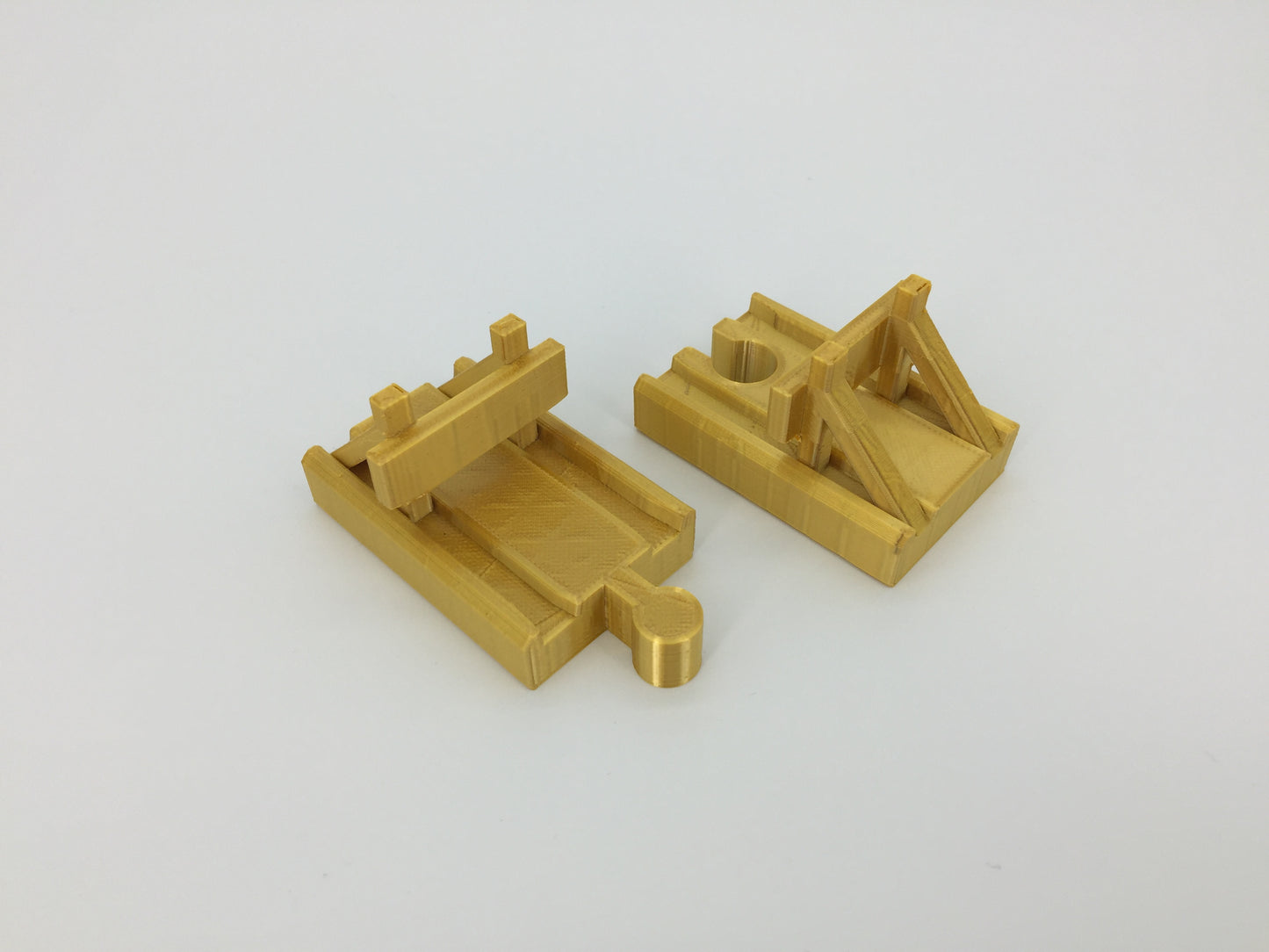 (2) Pack of Wooden Track Buffer Yard Bumpers for End of Track - Choose Color