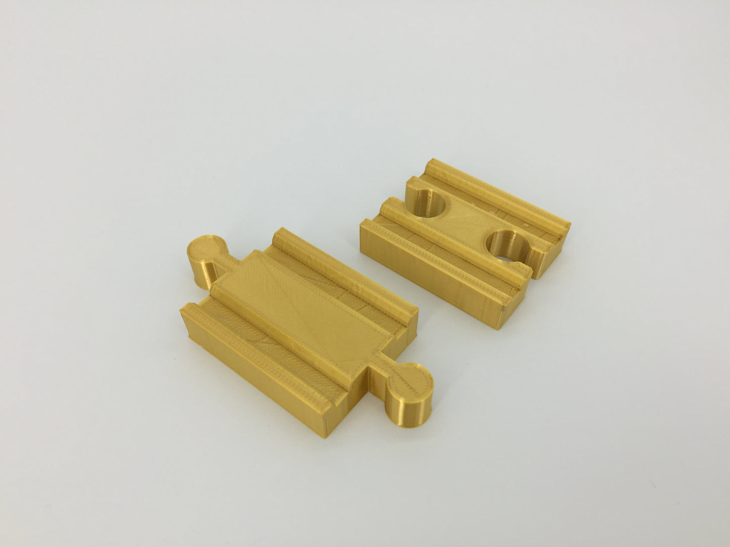 (2) Pack of Wood Track Adapters - Double Male & Double Female
