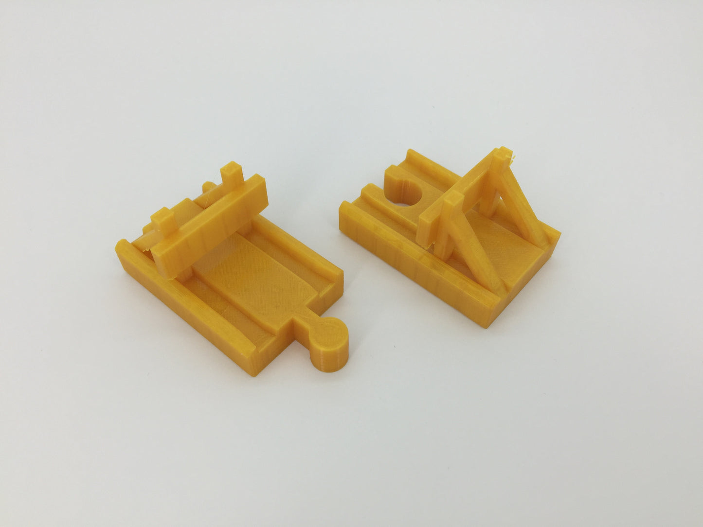 (2) Pack of Wooden Track Buffer Yard Bumpers for End of Track - Choose Color