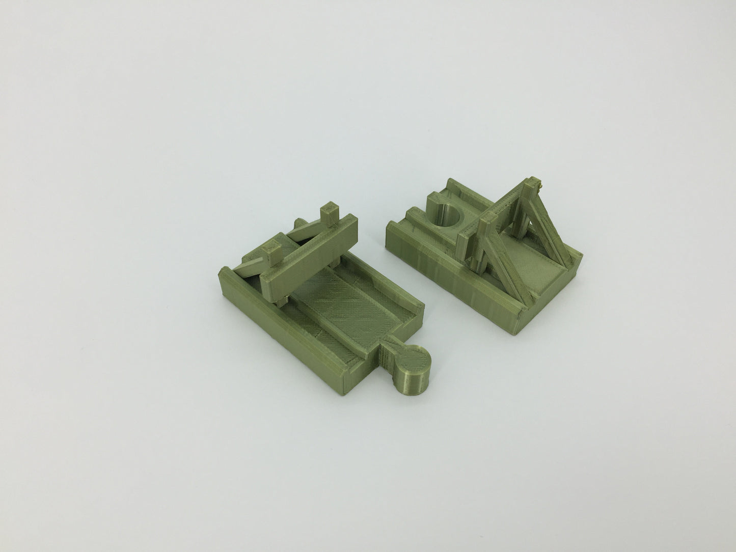 (2) Pack of Wooden Track Buffer Yard Bumpers for End of Track - Choose Color