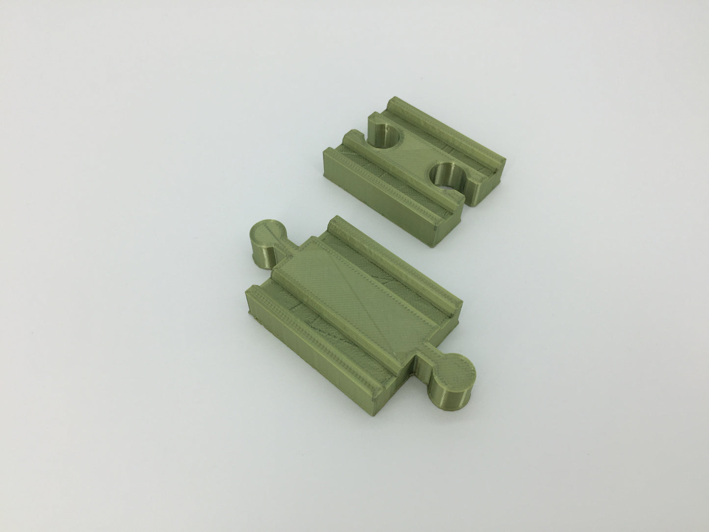(2) Pack of Wood Track Adapters - Double Male & Double Female