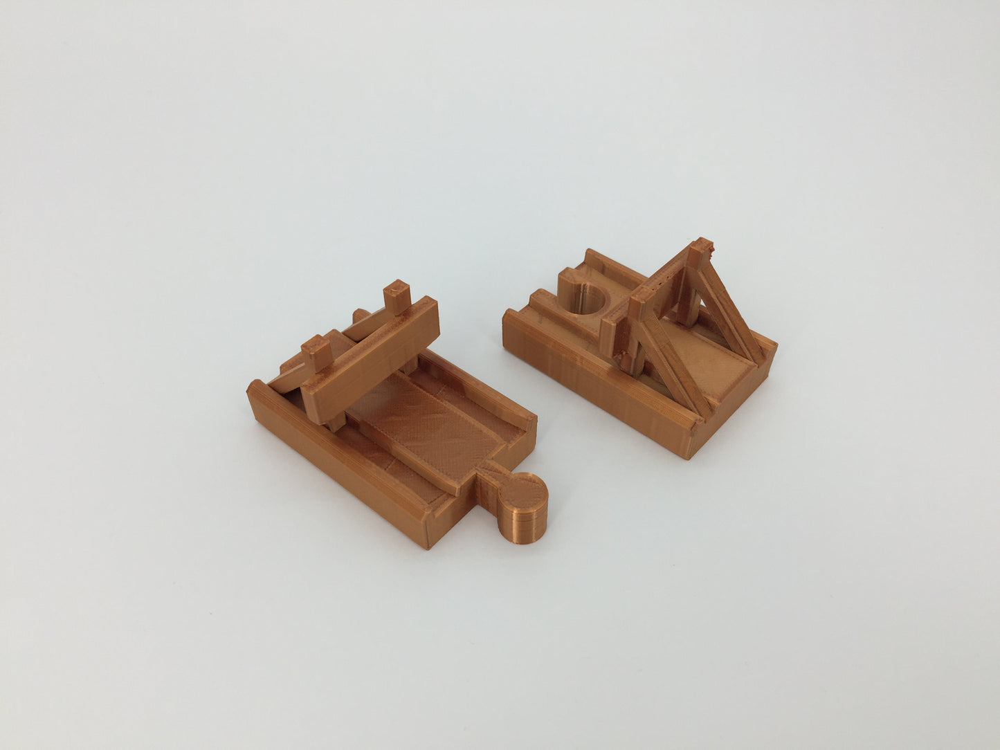 (2) Pack of Wooden Track Buffer Yard Bumpers for End of Track - Choose Color