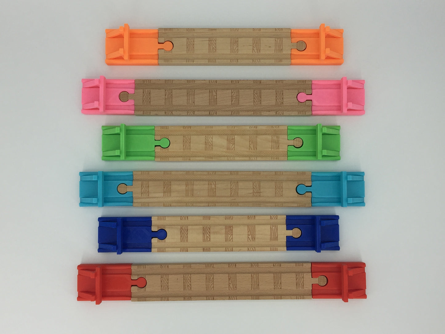 (2) Pack of Wooden Track Buffer Yard Bumpers for End of Track - Choose Color