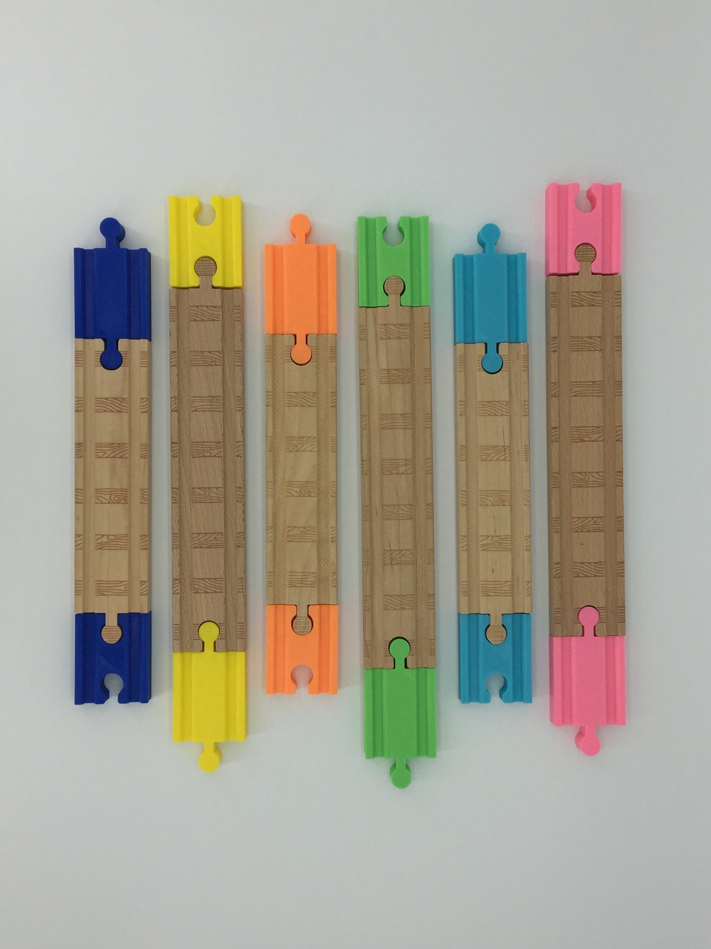 (2) Pack of Wood Track Adapters - Double Male & Double Female