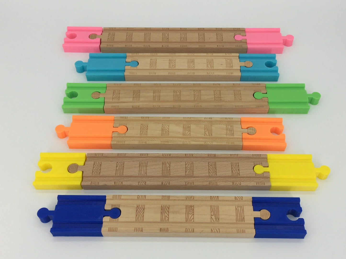 (2) Pack of Wood Track Adapters - Double Male & Double Female