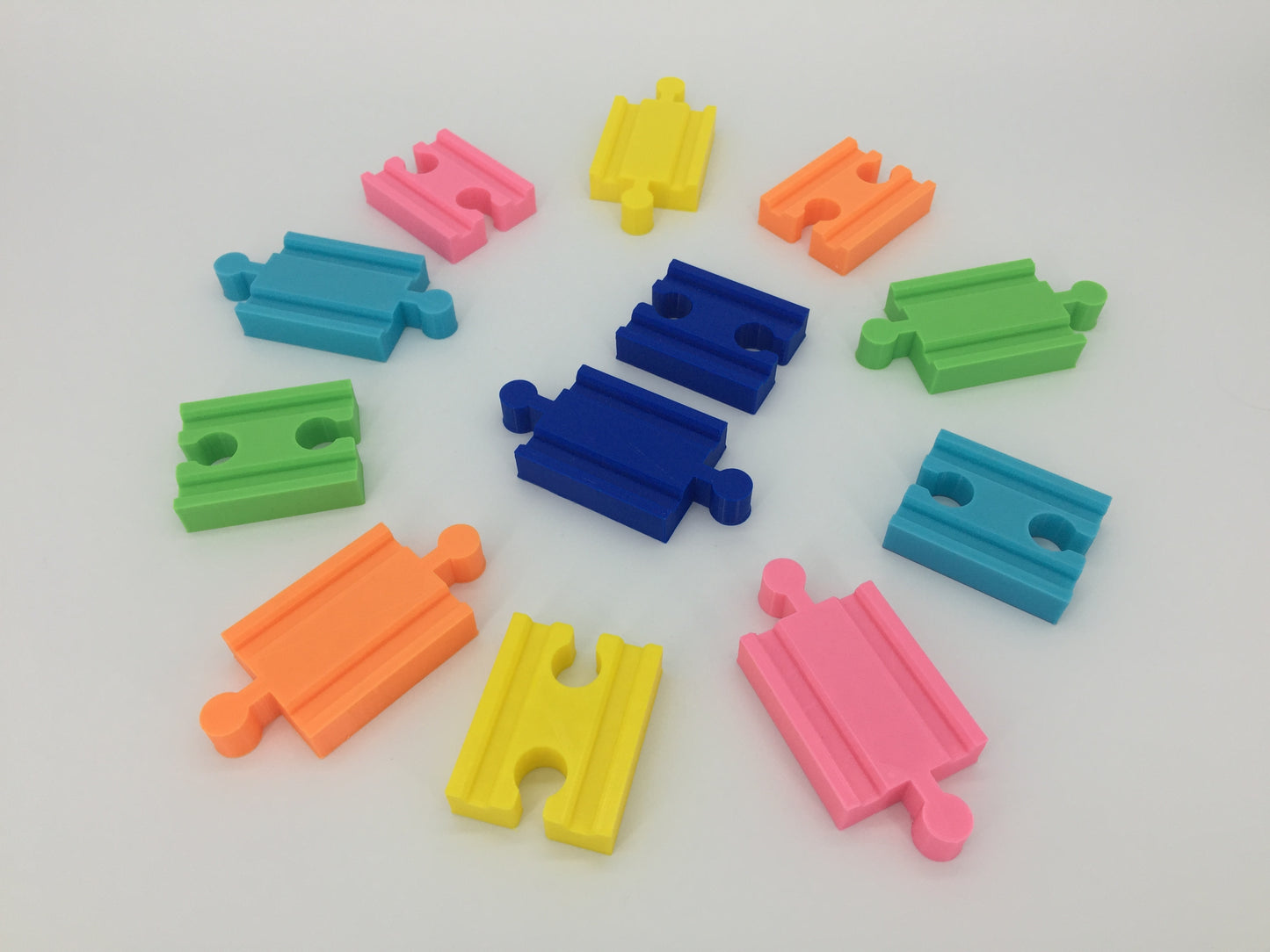 (2) Pack of Wood Track Adapters - Double Male & Double Female