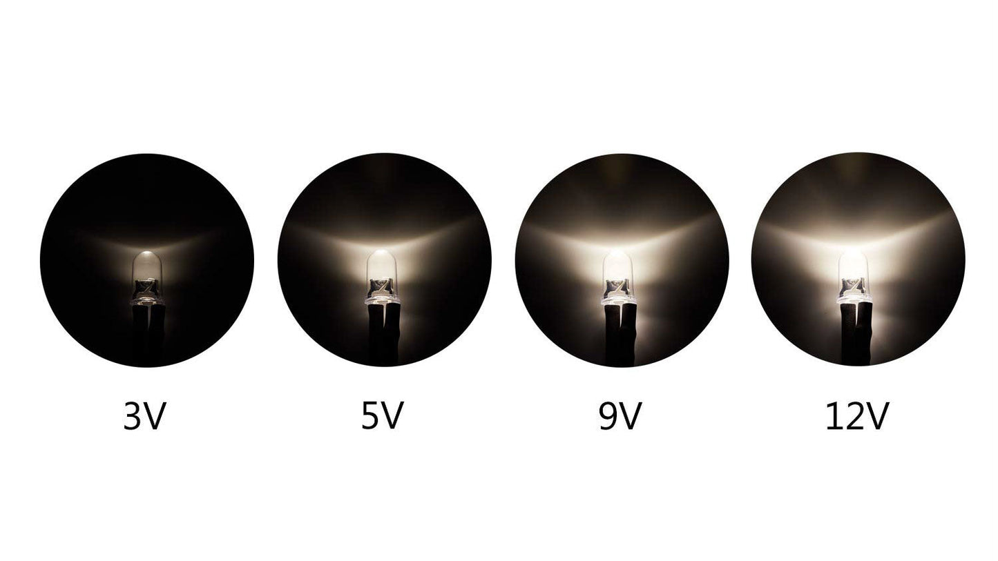 Blinking or Flashing Pre-Wired Hobby LEDs ~ 3-12 Volt DC ~ Diffused LED